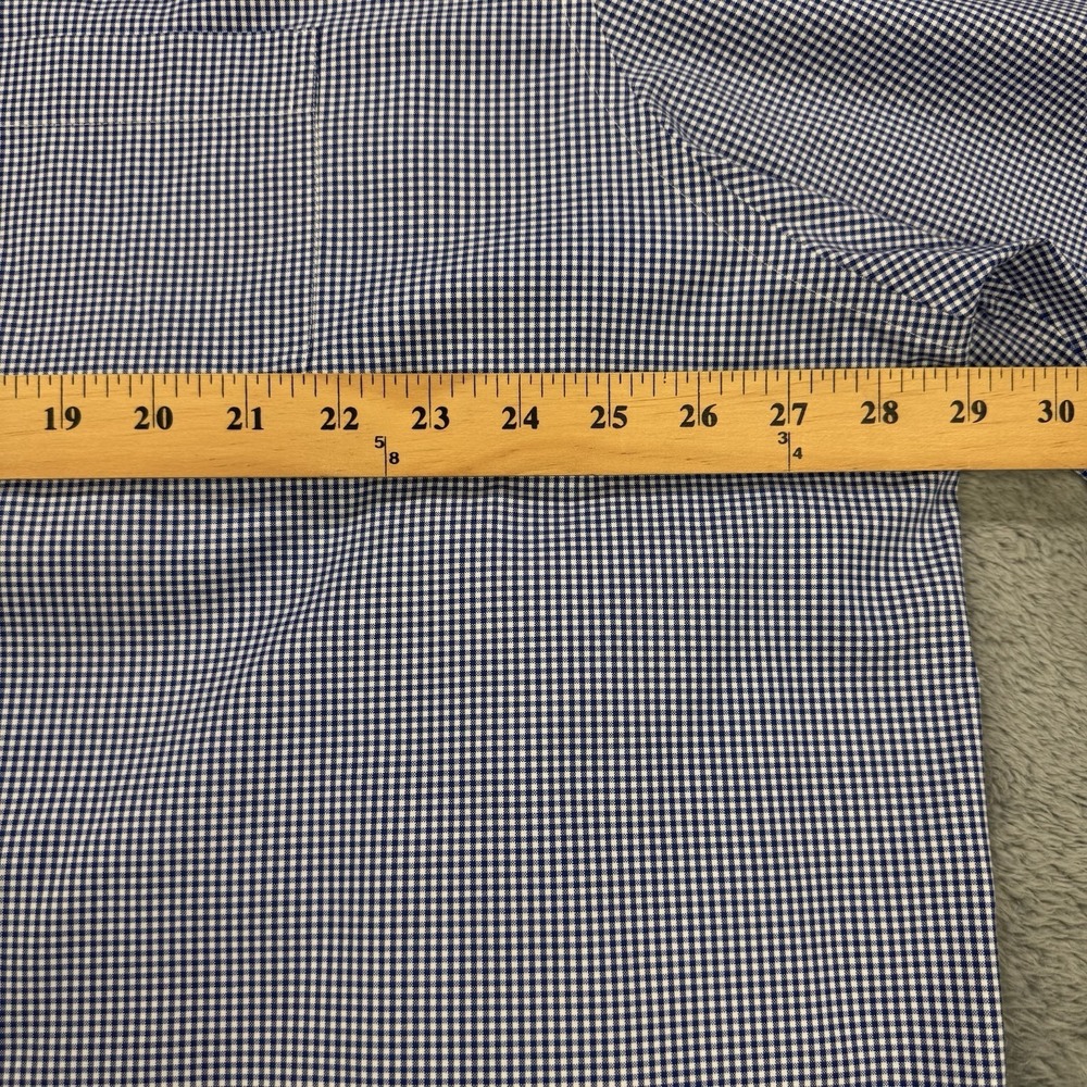 Brooks Brothers Dress Shirt Men 19 36/37 Blue Ainsley Collar Stretch Pima Cotton - Picture 4 of 6